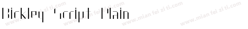 Bickley Script Plain字体转换